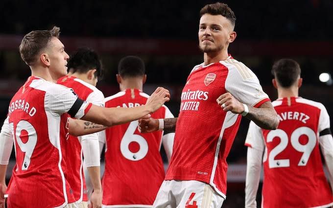 Report and free match highlights as Arsenal go three points clear at the top of the Premier League with a 5-0 hammering of Chelsea; Kai Havertz and Ben White score second-half doubles after Leandro Trossard's early opener