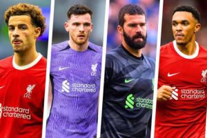 Liverpool injury news on Andy Robertson, Curtis Jones, Trent Alexander-Arnold, Diogo Jota, Alisson Becker and more.