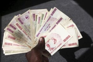 As the Zimbabwean dollar tumbled this year from under 6,000 to above 29,000 to the U.S. dollar , annual inflation soared beyond 55% in March, evoking bitter memories of hyperinflation under former leader Robert Mugabe.