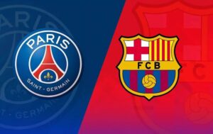 Match report as Barcelona beat Paris Saint-Germain 3-2 in Paris to take control of the Champions League quarter-final; Raphinha gave the Spanish side the lead, but Ousmane Dembele and Vitinha scored to turn tie on its head; Raphinha equalised before Andreas Christensen netted a late winner